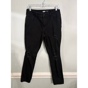Old Navy Pop Icon Mid-Rise Skinny Jeans – Black (Size 12 Short)